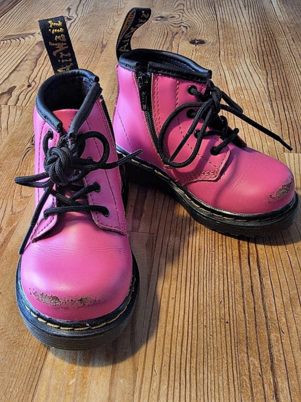 Dr. Martens 1460 Combat Boots Pink & Black US 6